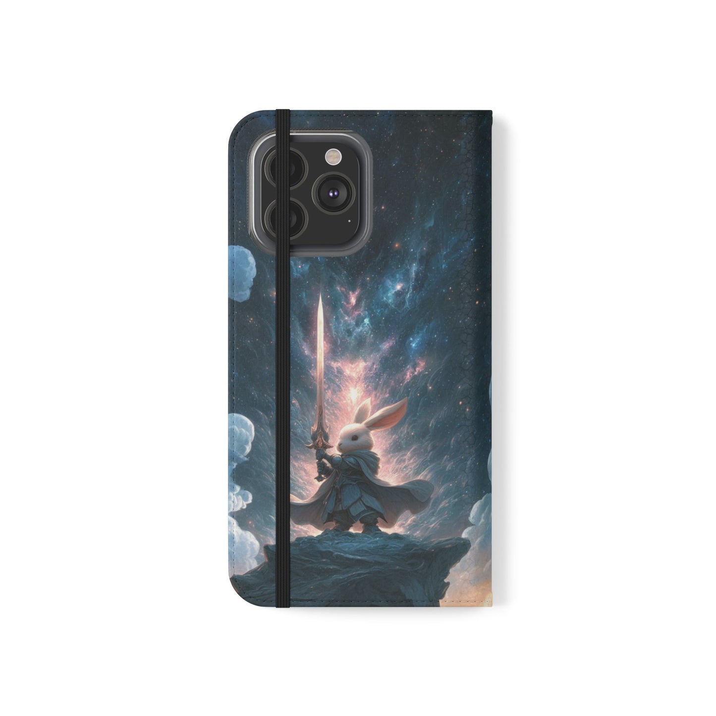 Cosmic Warrior Rabbit - Wallet Flip Case