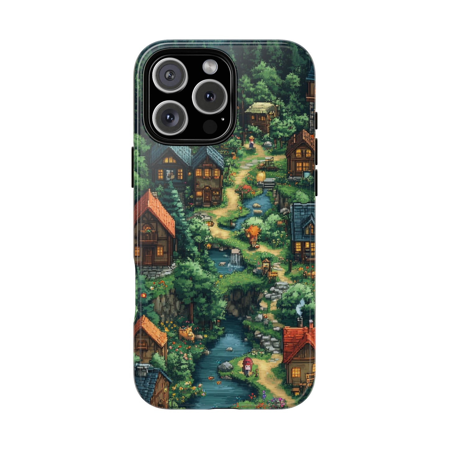 Pixel Forest Hamlet - Tough iPhone Case