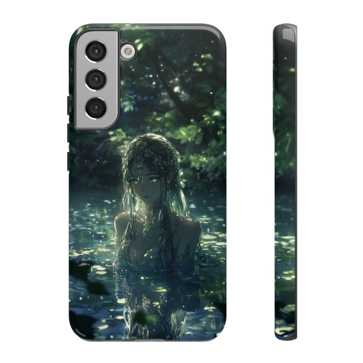 Forest Water Nymph Green Eyes Pond - Tough Samsung Galaxy Case