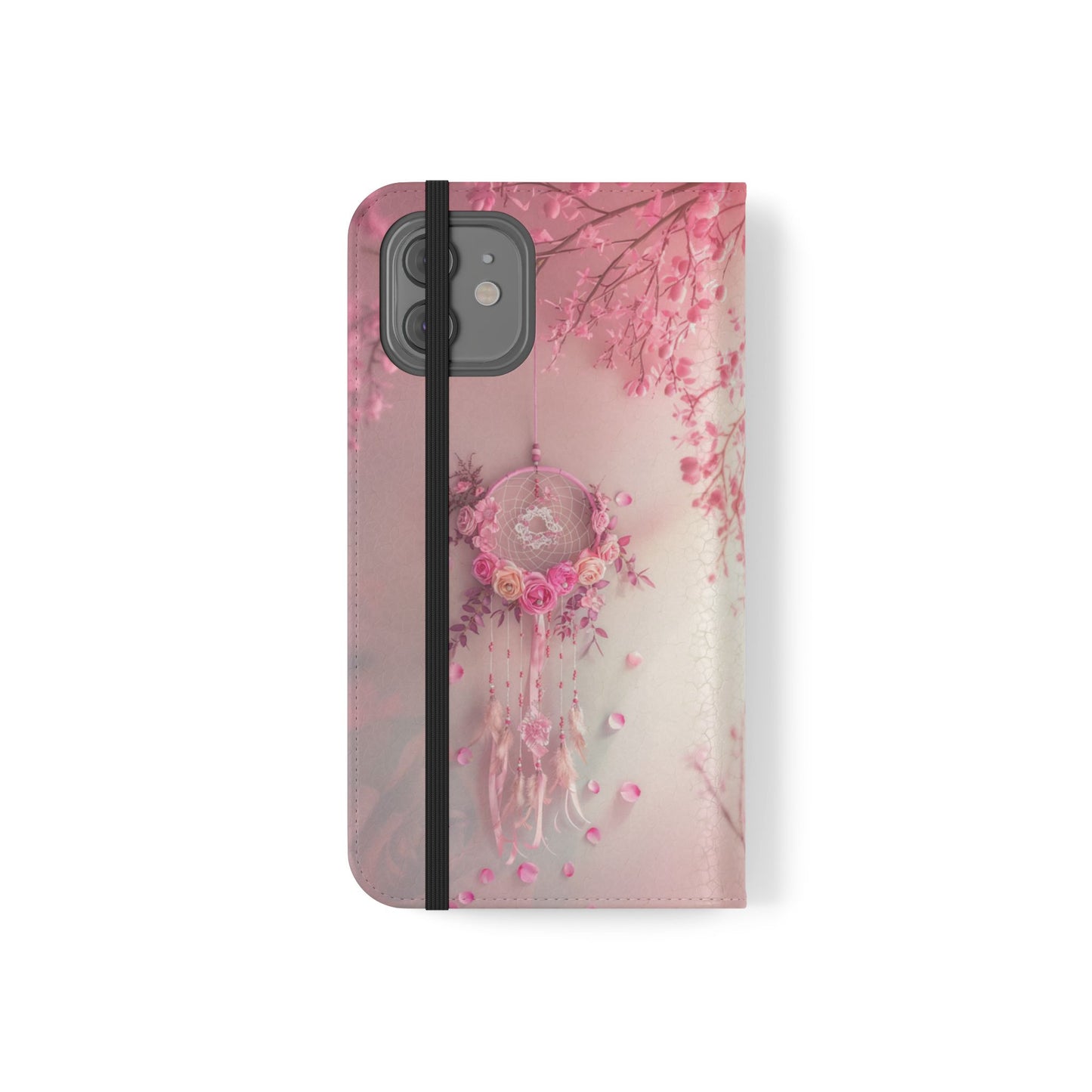 Pink Rose Dreamcatcher - Wallet Flip Case