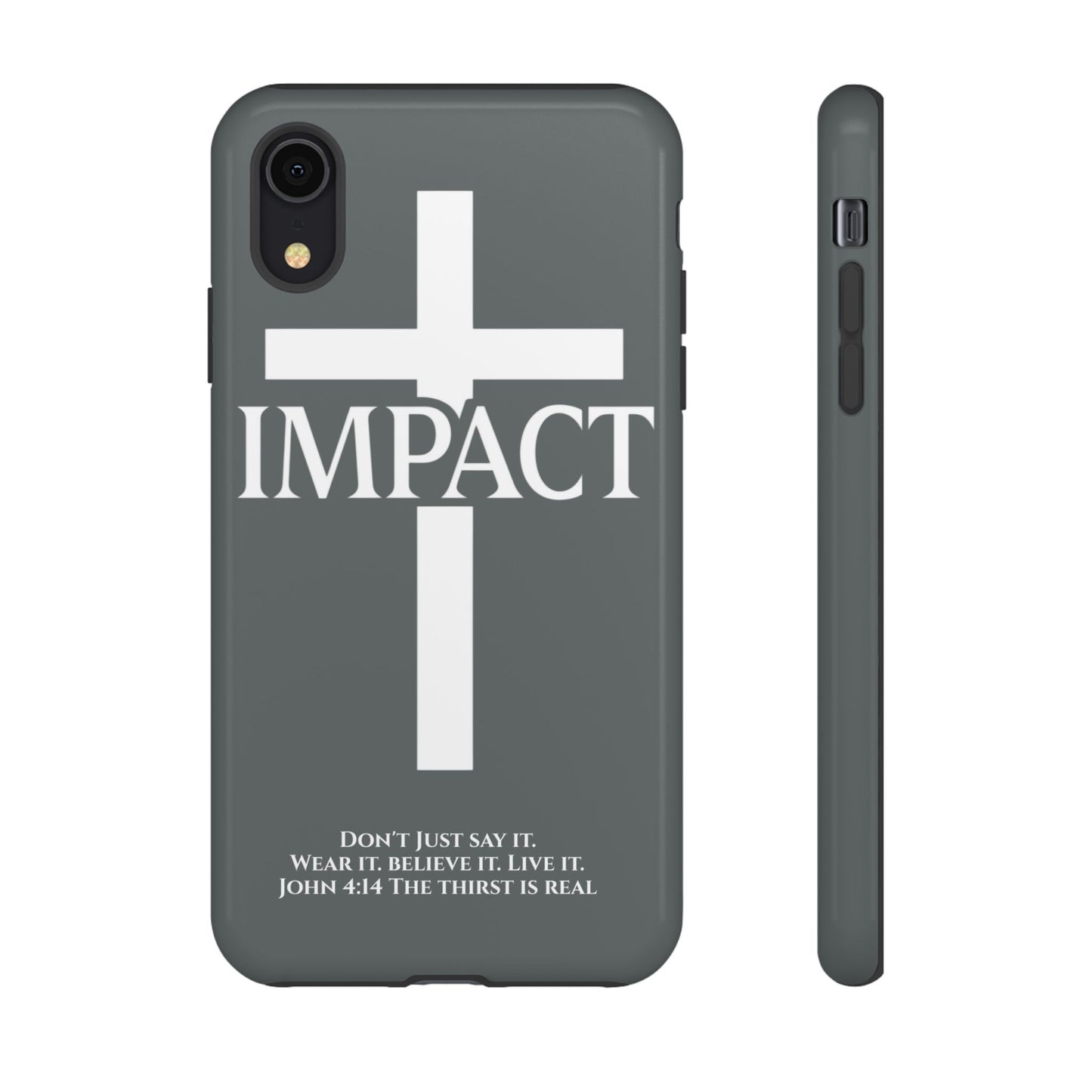 Impact Gray- Tough iPhone Case
