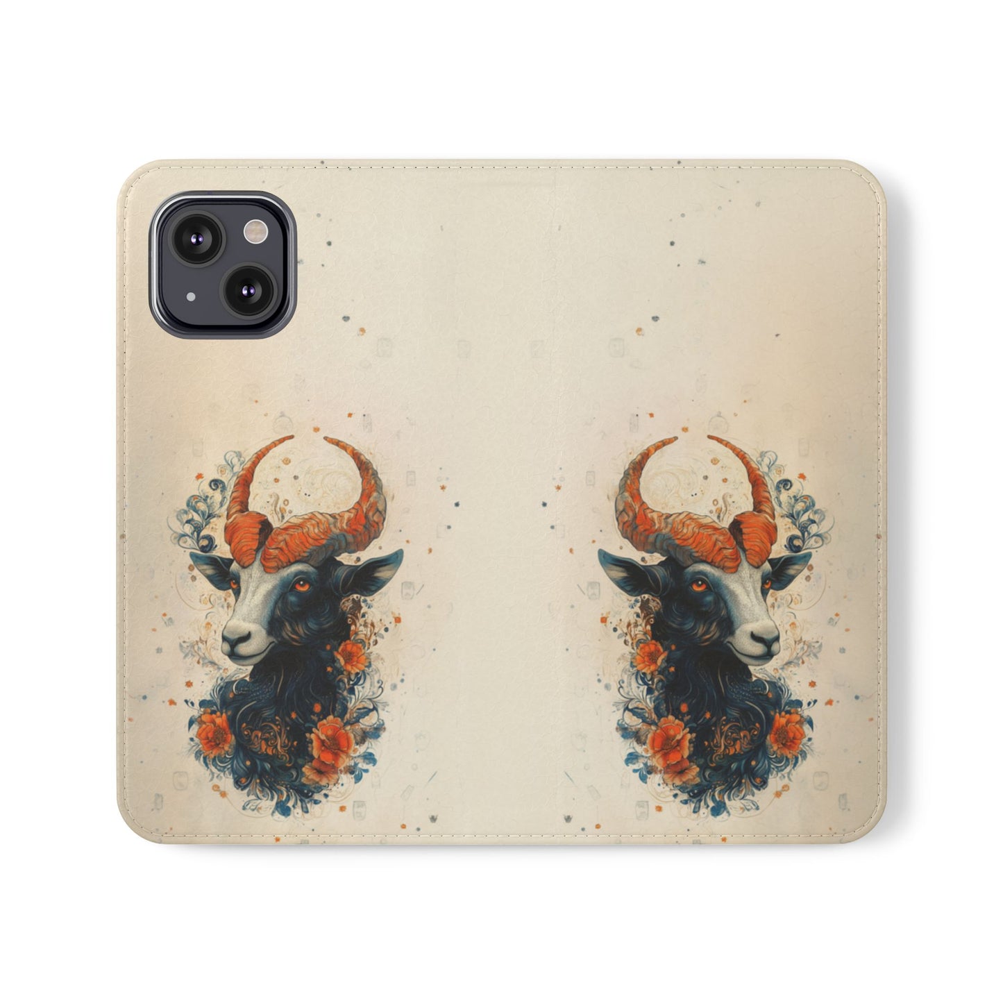 Capricorn Celestial Goat - Wallet Flip Case