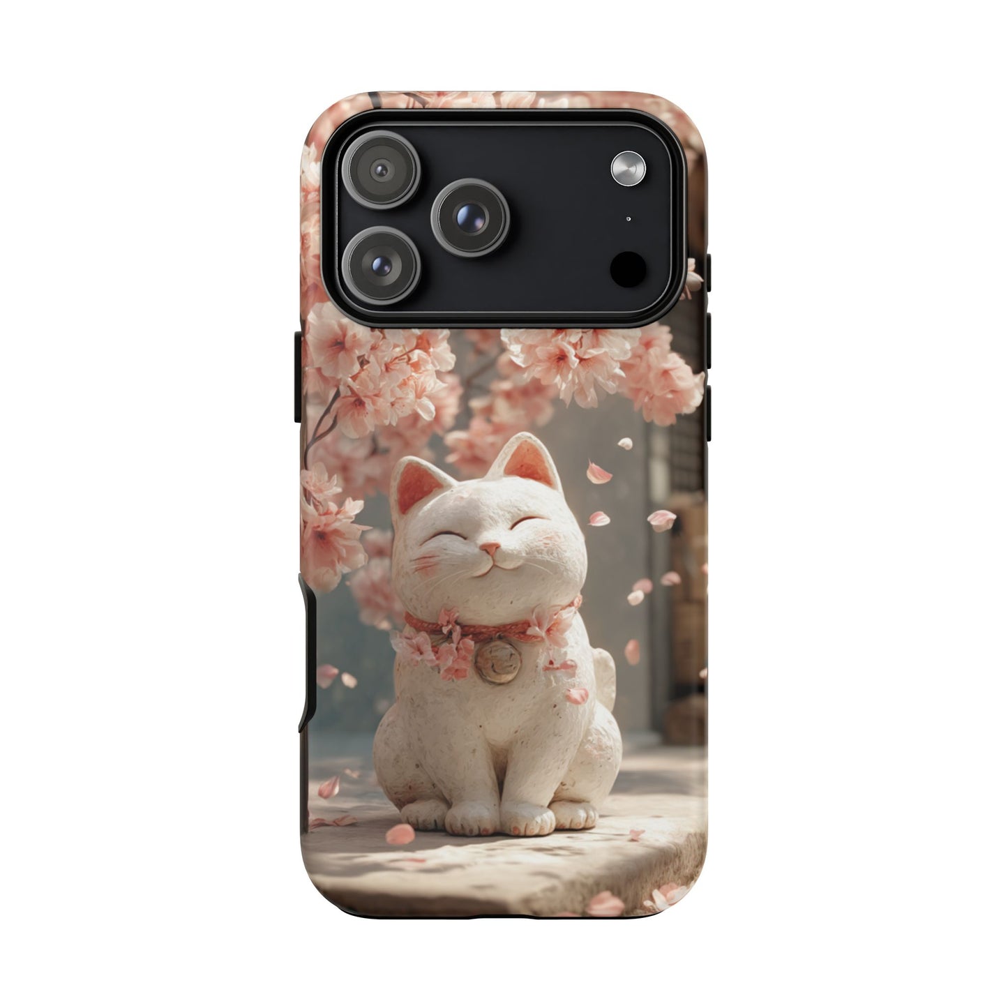 Sakura Lucky Cat - Tough iPhone Case