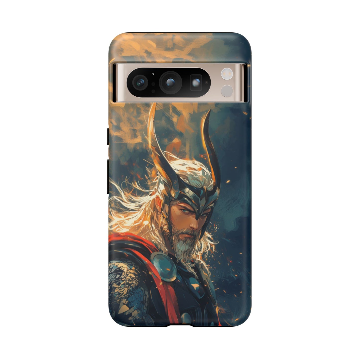 Storm-Bringer: Epic Thor Anime-Style Phone Case - iPhone, Google Pixel, Samsung