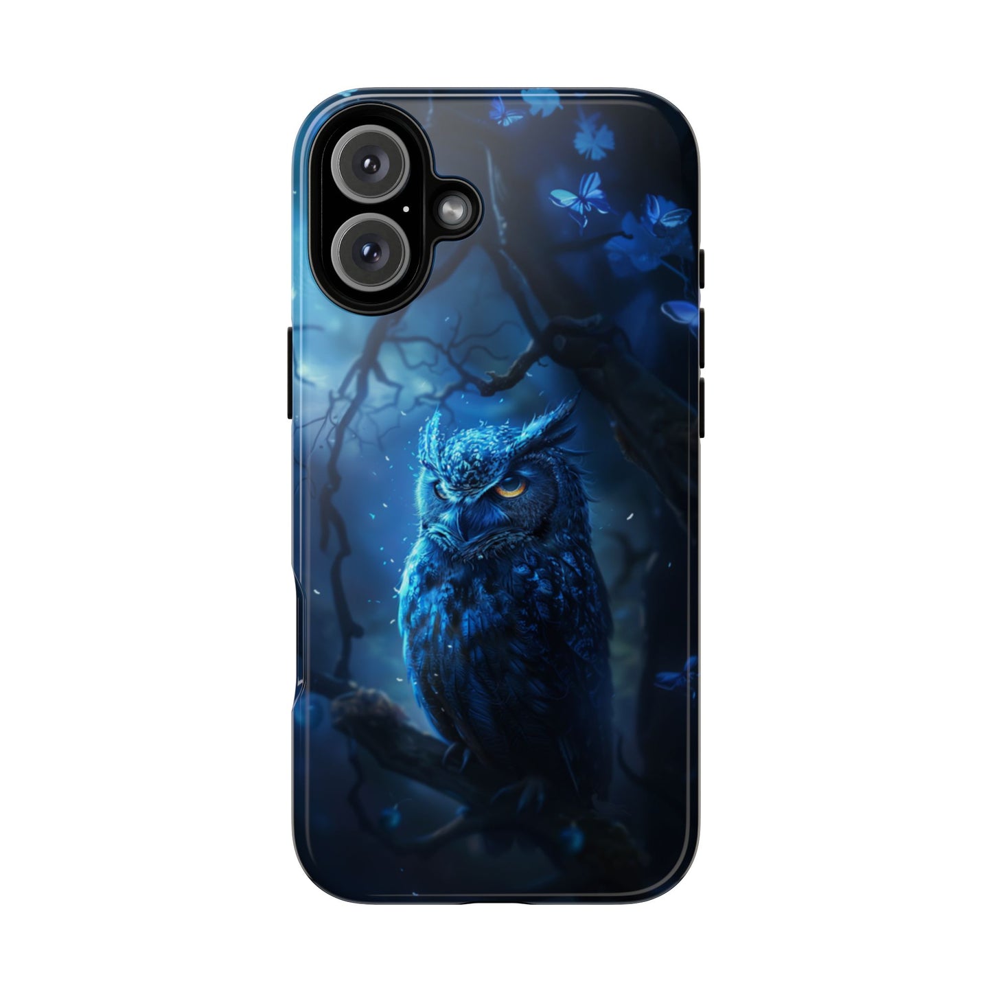 Azure Nocturne Owl – Tough iPhone Case