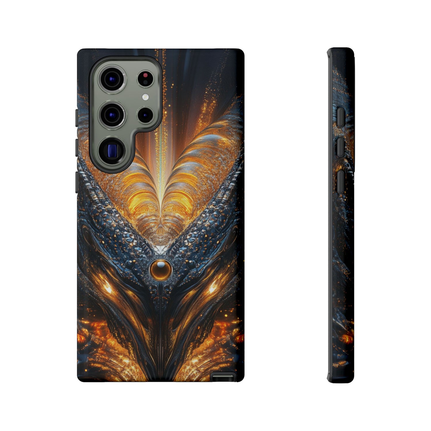 Obsidian Flare Fractal – Tough Samsung Galaxy Case