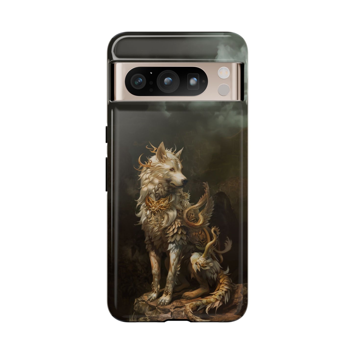 Antlered Wolf Guardian - Tough Google Pixel Case