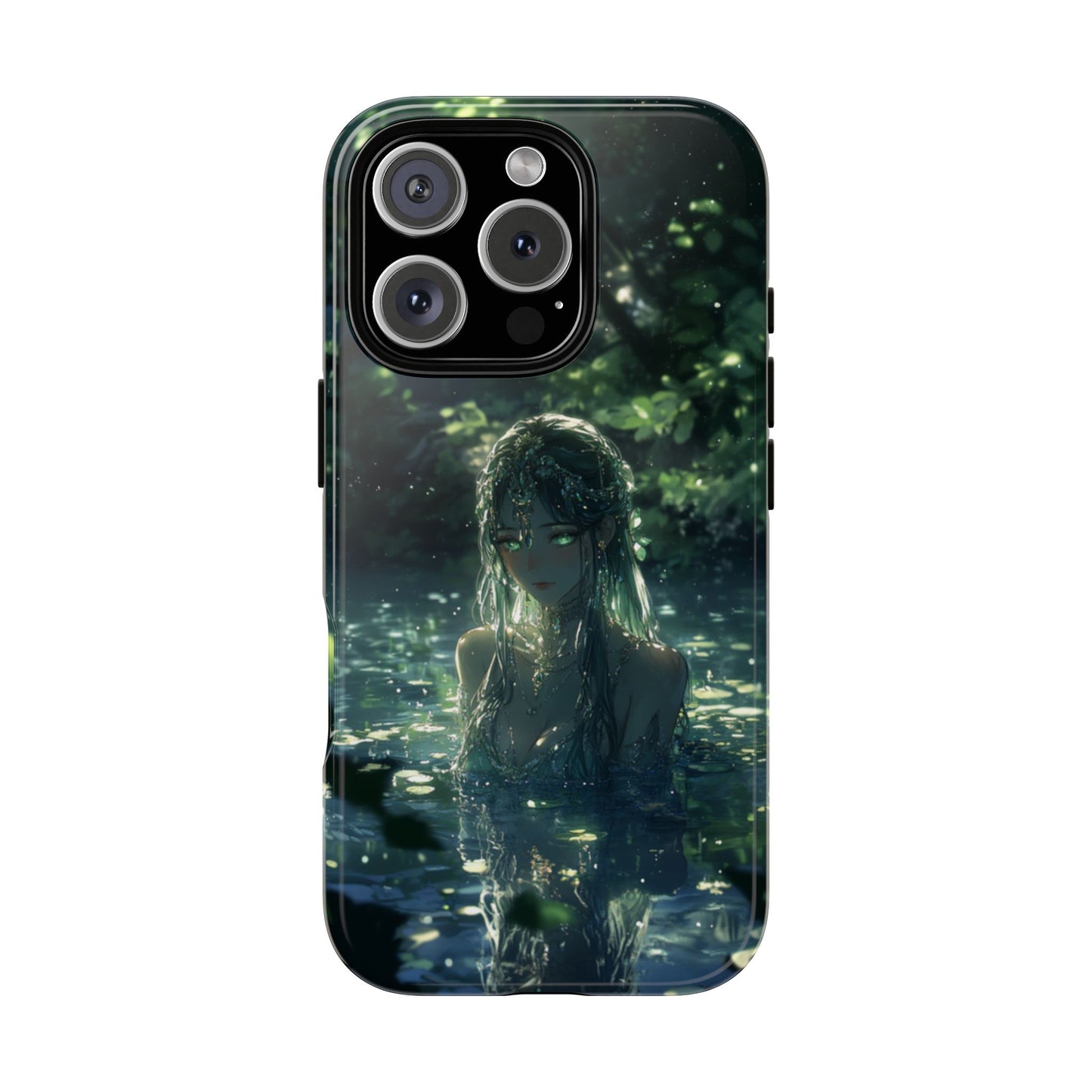 Forest Water Nymph Green Eyes Pond - Tough iPhone Case