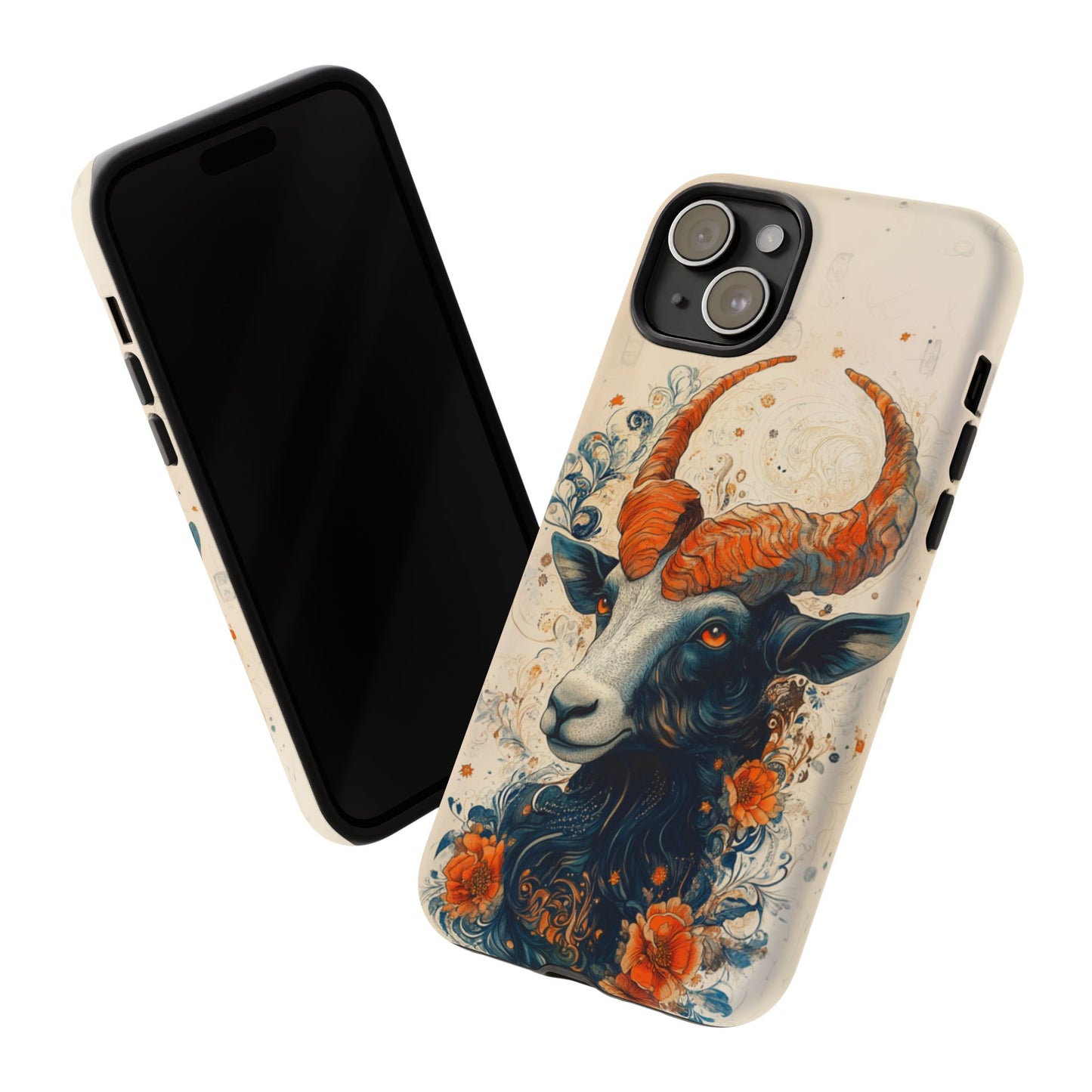 Capricorn Zodiac Artistic Floral Phone Case – iPhone, Google Pixel, Samsung Galaxy