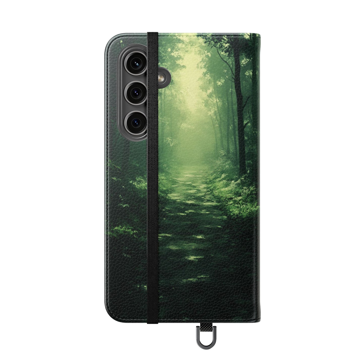 Emerald Mist Forest Path - Wallet Flip Case