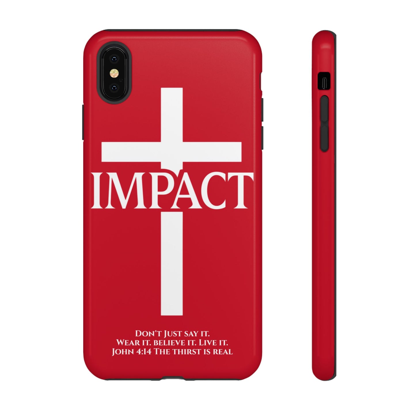 Impact Red - Tough iPhone Case