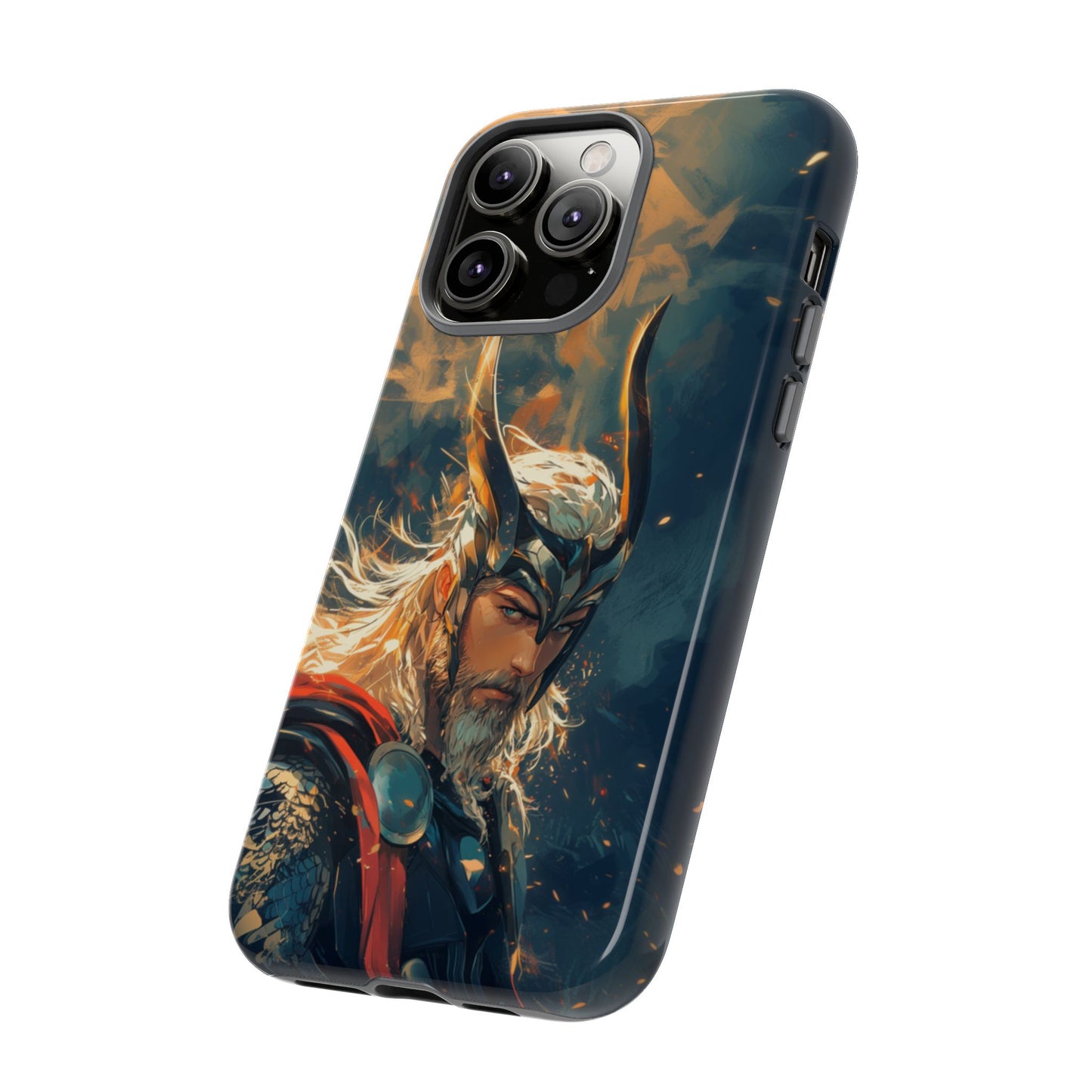 Storm-Bringer: Epic Thor Anime-Style Phone Case - iPhone, Google Pixel, Samsung