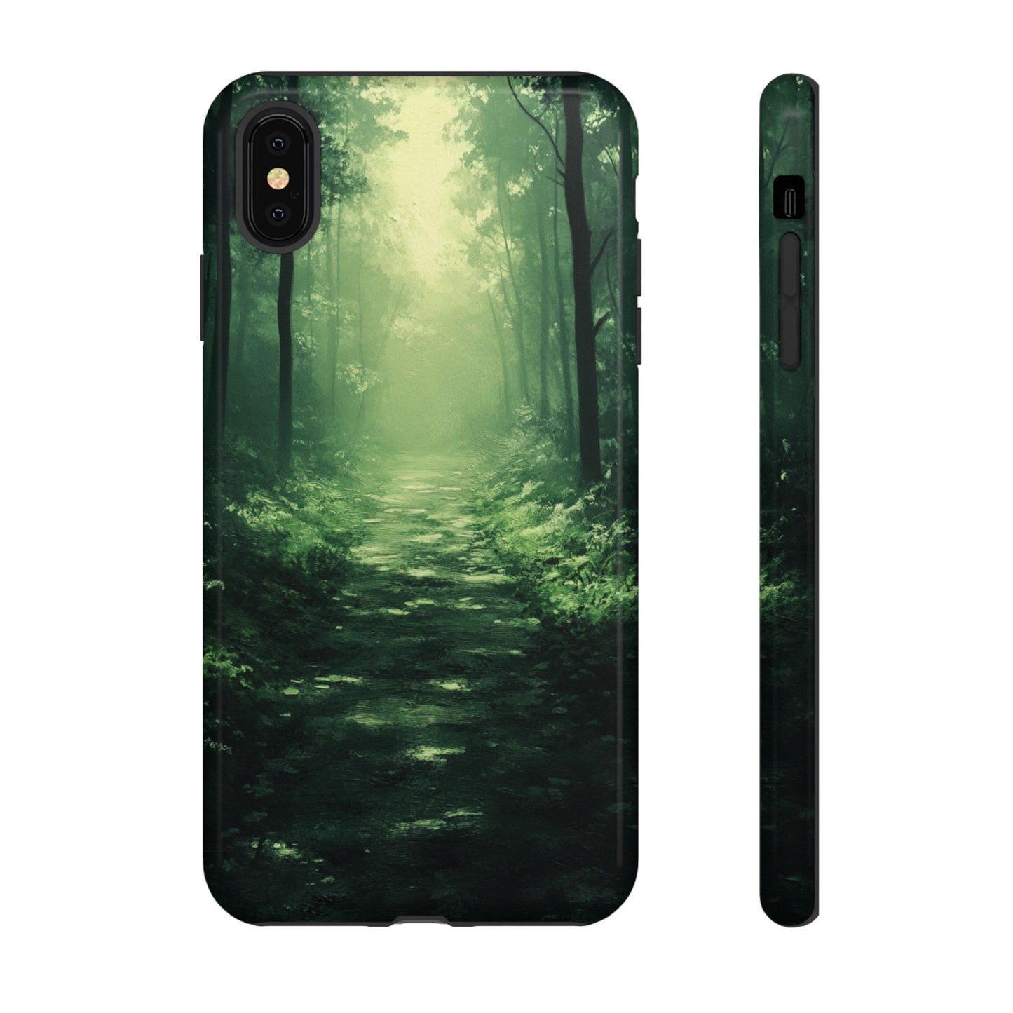 Emerald Mist Forest Path - Tough iPhone Case