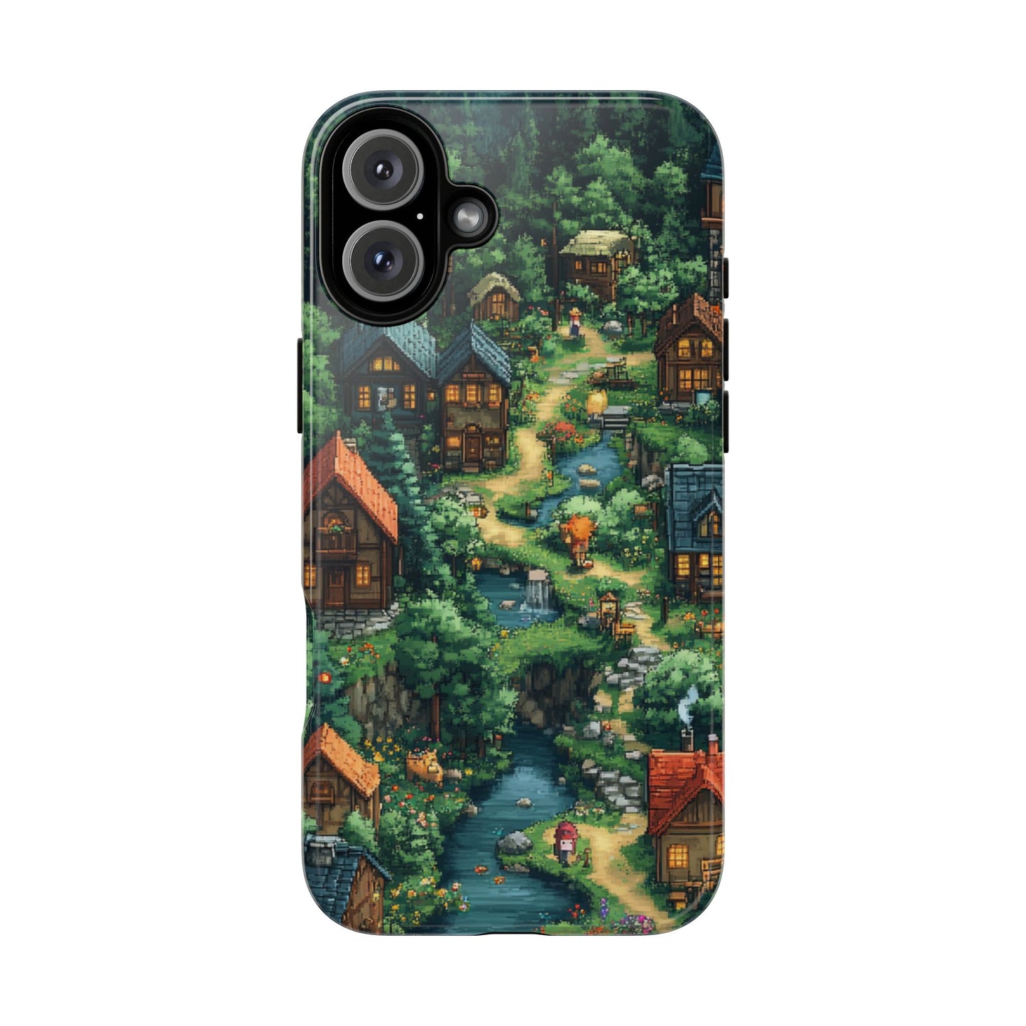 Pixel Forest Hamlet - Tough iPhone Case