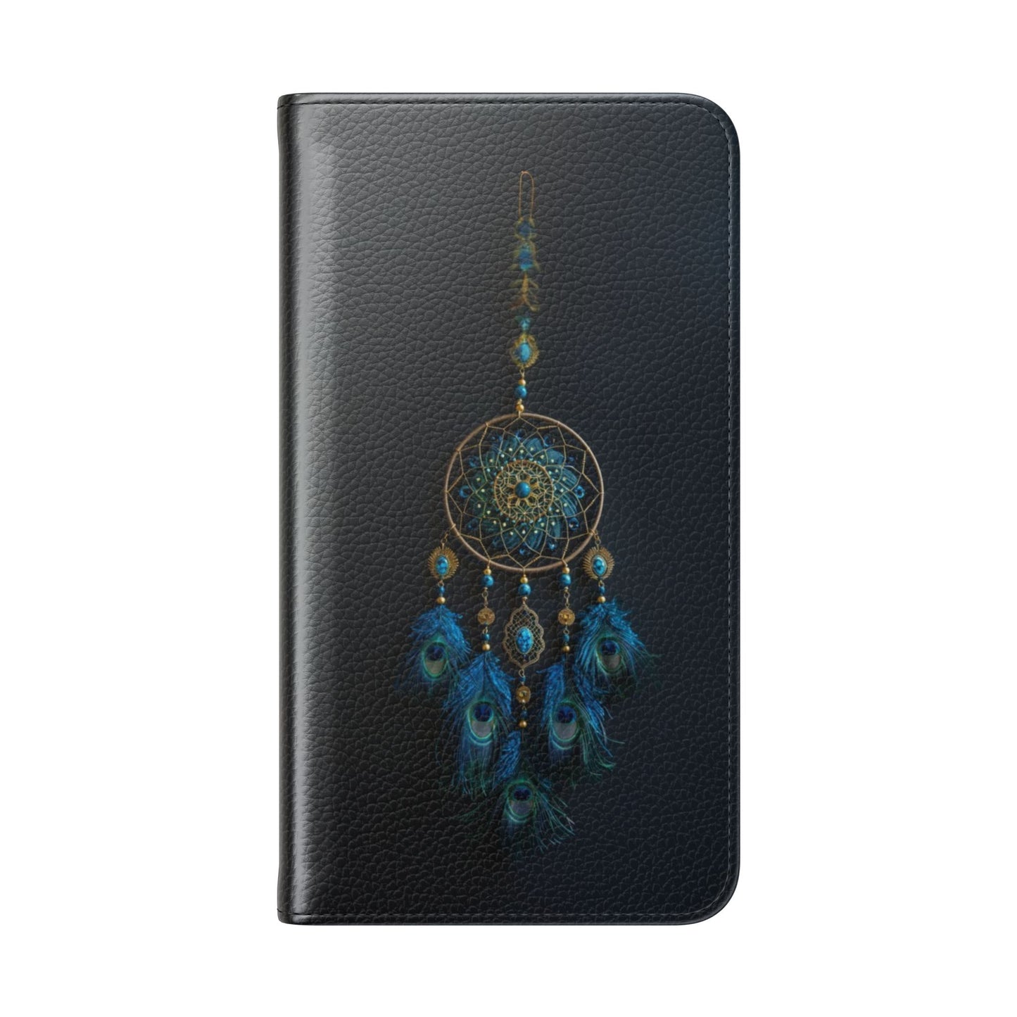 Peacock Feather Dreamcatcher - Wallet Flip Case