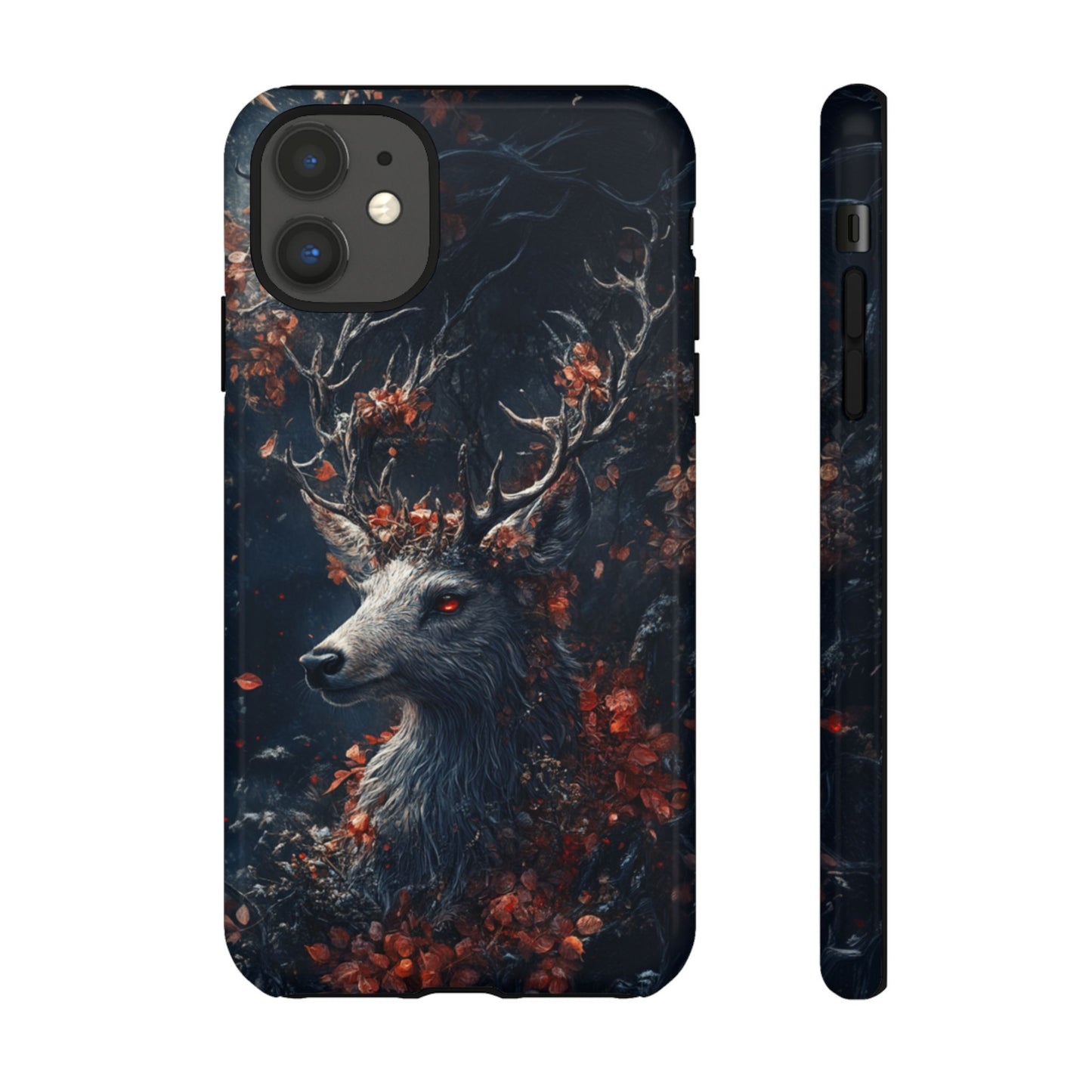 Crimson Stag Blossom – Tough iPhone Case