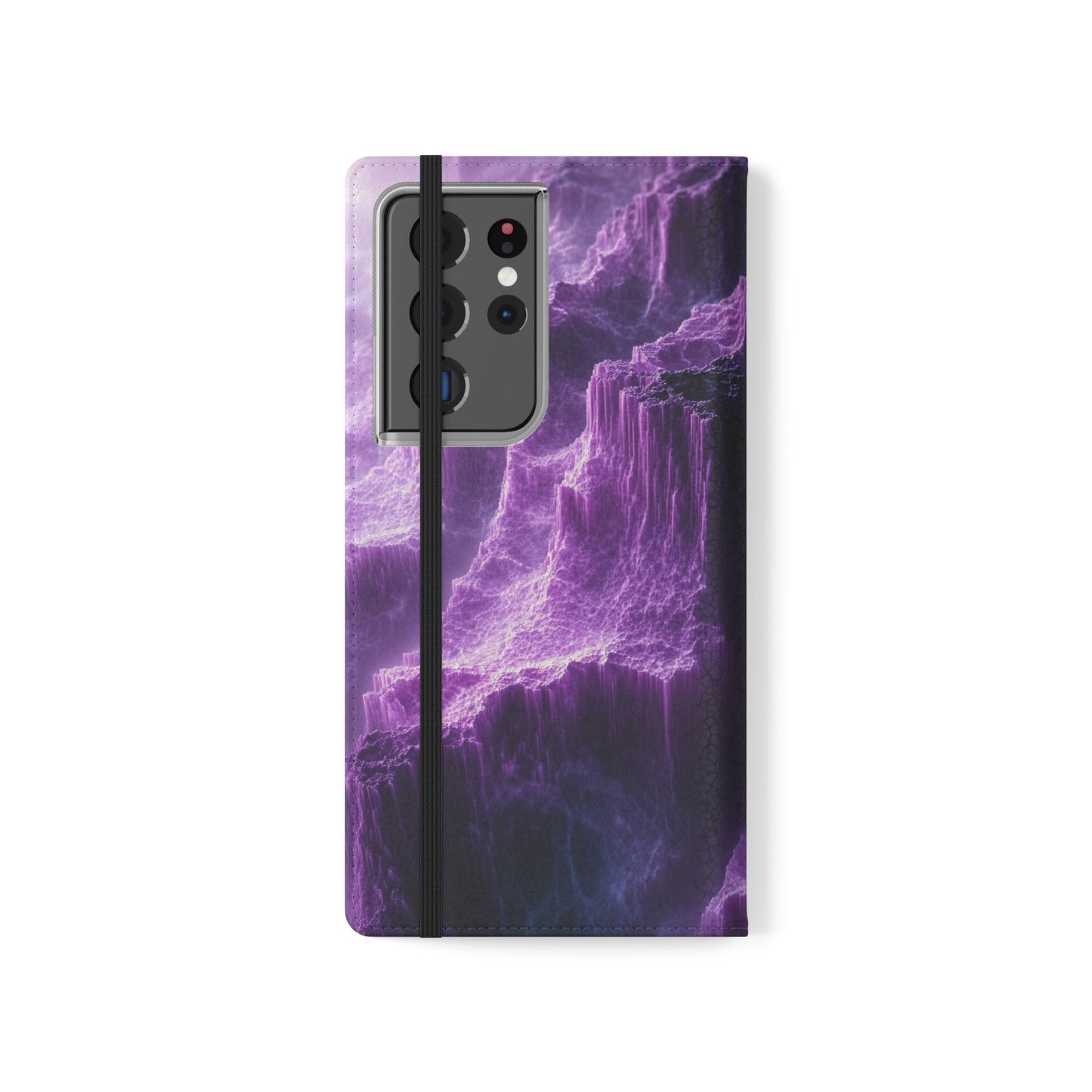 Purple Crystal Canyon - Wallet Flip Case