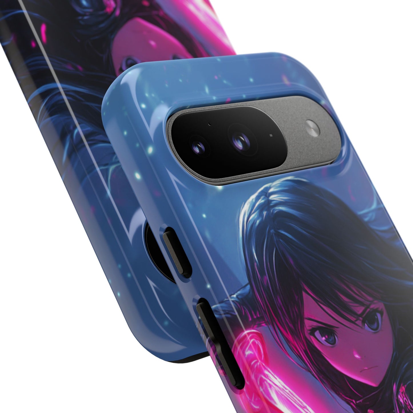 Neon Blade Warrior – Tough Google Pixel Case