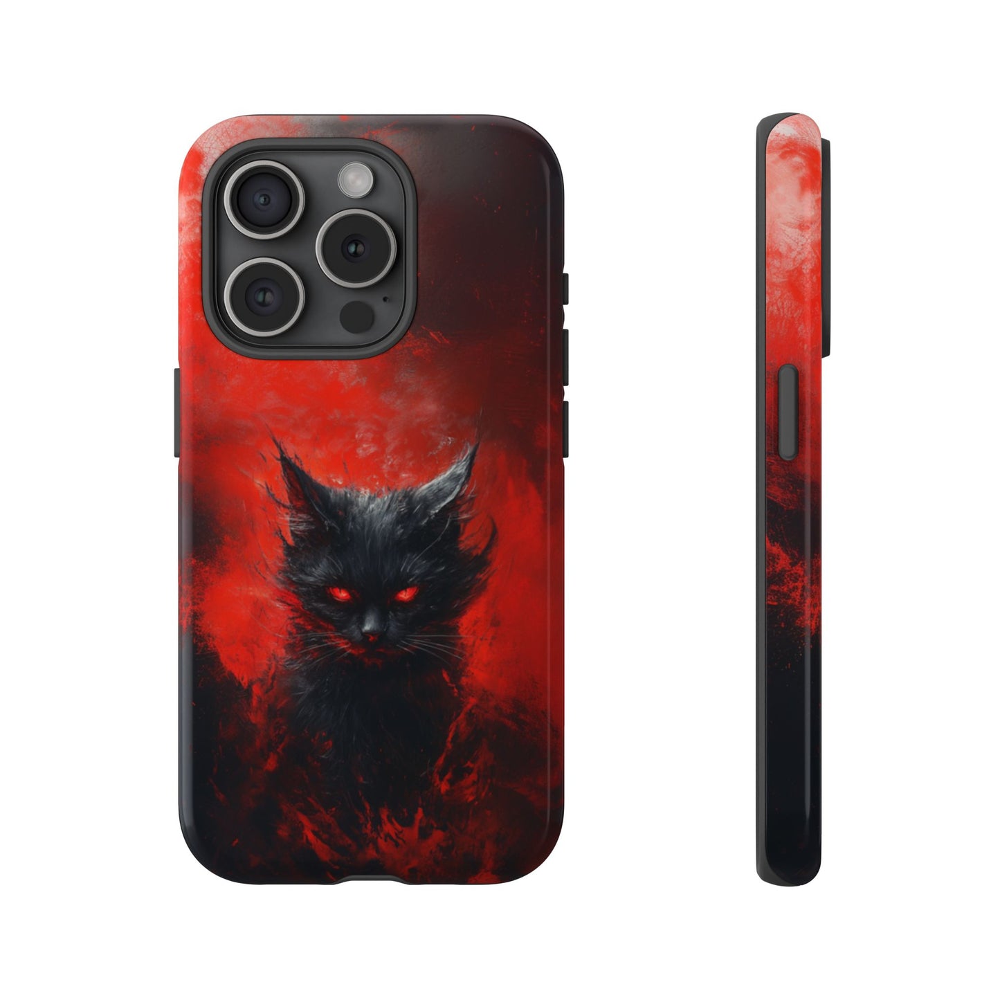 Fire Demon Black Cat - Tough iPhone Case