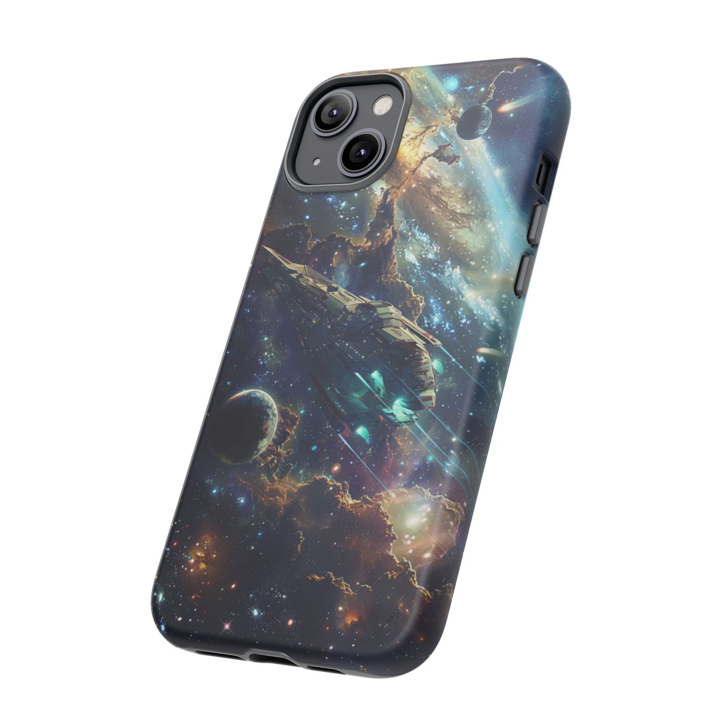 Galactic Voyage: Futuristic Spaceship - iPhone, Google Pixel, Samsung Galaxy