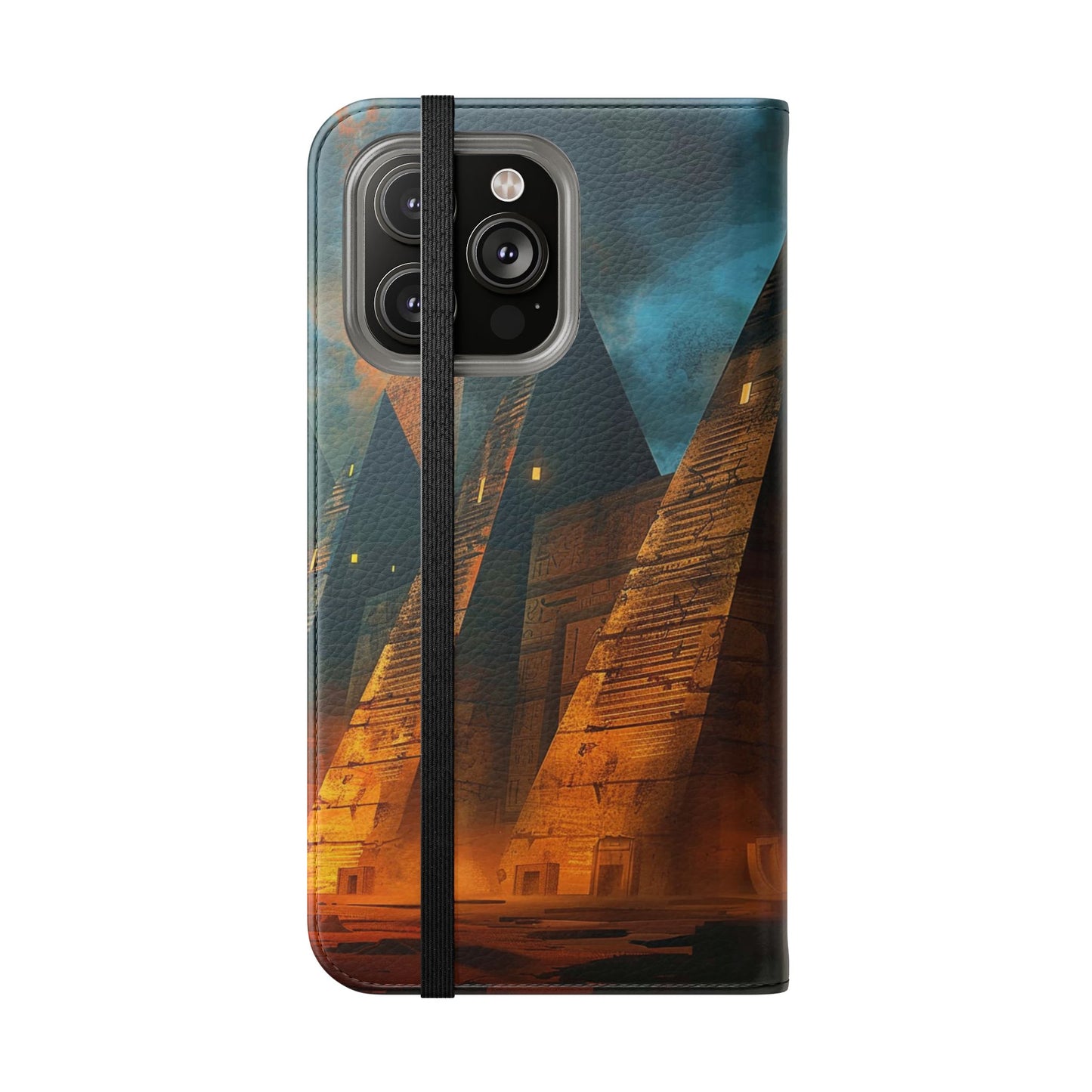 Ancient Egyptian Pyramids Sunset - Wallet Flip Case