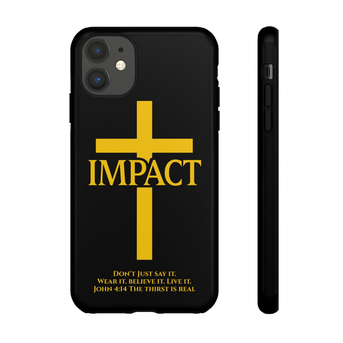 Impact Black/Gold - Tough iPhone Case