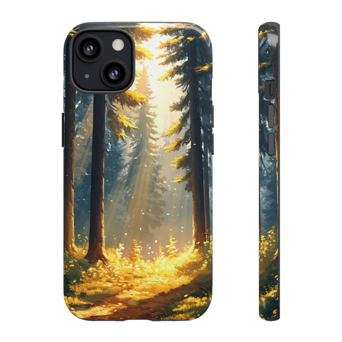 Golden Forest Path – Tough iPhone Case