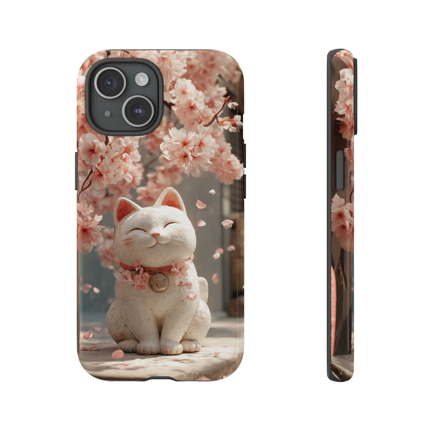 Sakura Lucky Cat - Tough iPhone Case
