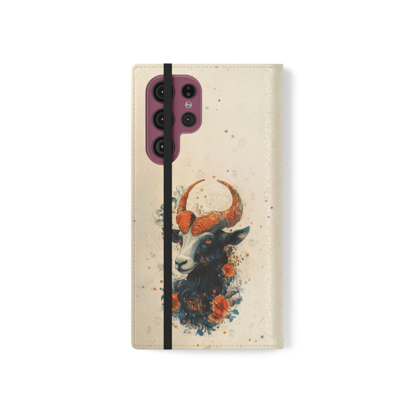 Capricorn Celestial Goat - Wallet Flip Case