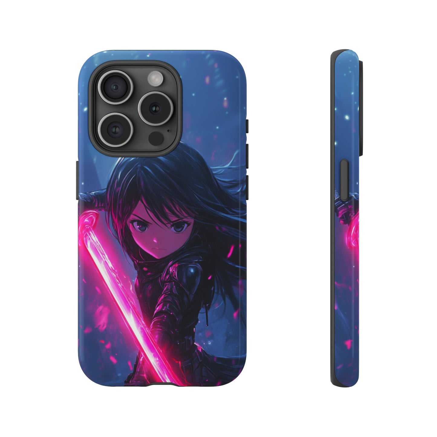 Neon Blade Warrior – Tough iPhone Case