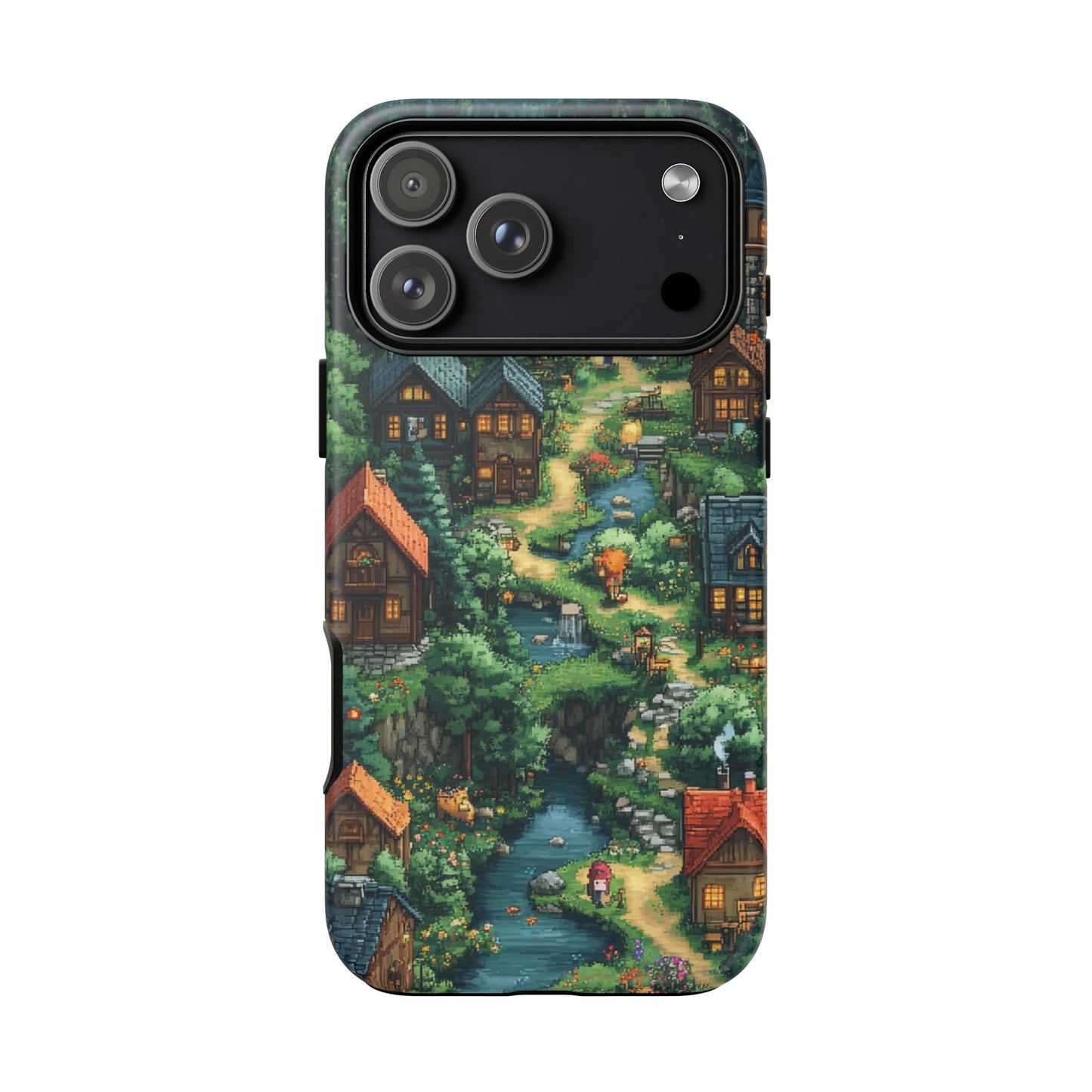 Pixel Forest Hamlet - Tough iPhone Case