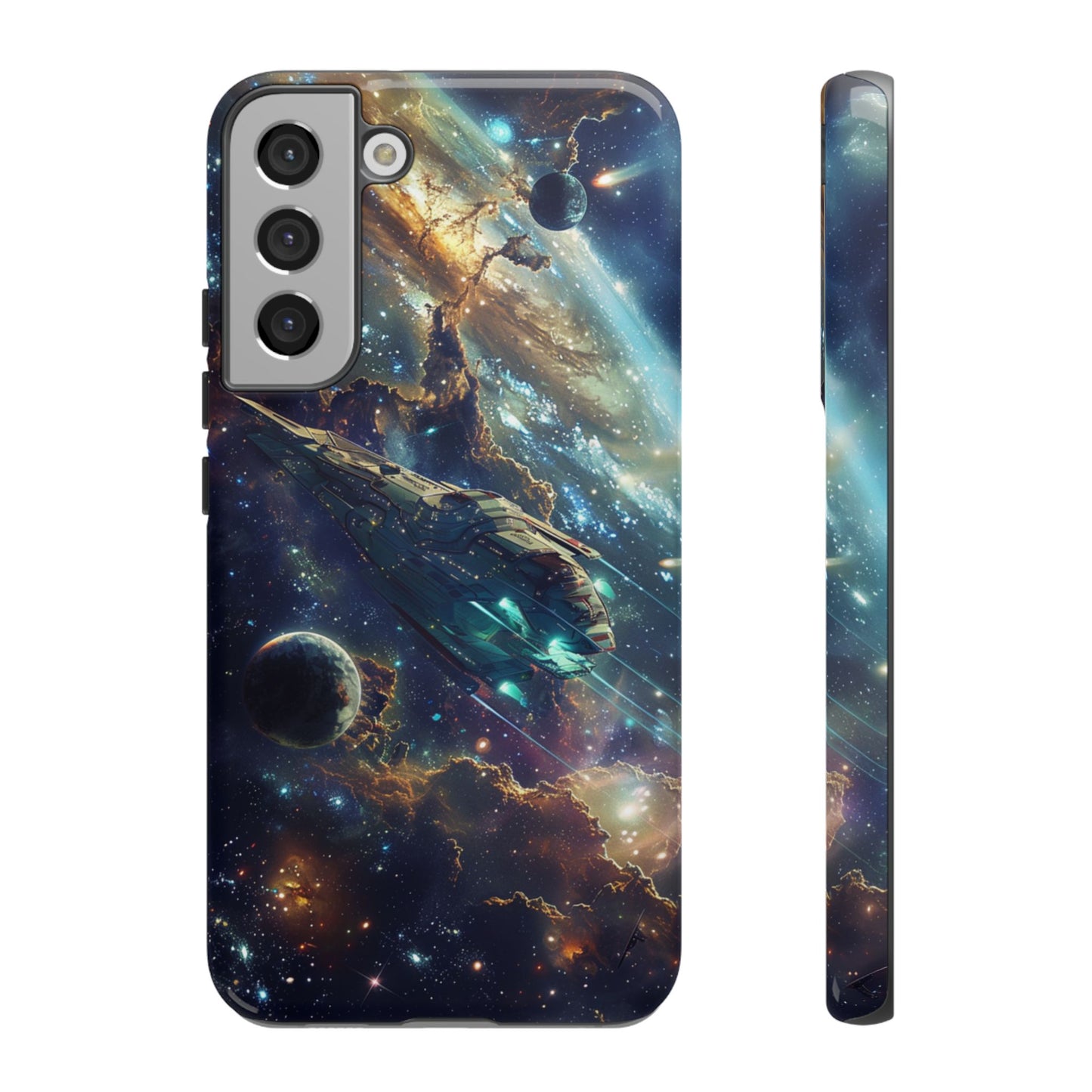 Galactic Voyage: Futuristic Spaceship - iPhone, Google Pixel, Samsung Galaxy