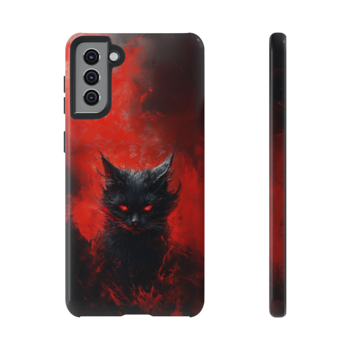 Fire Demon Black Cat - Tough Samsung Galaxy Case