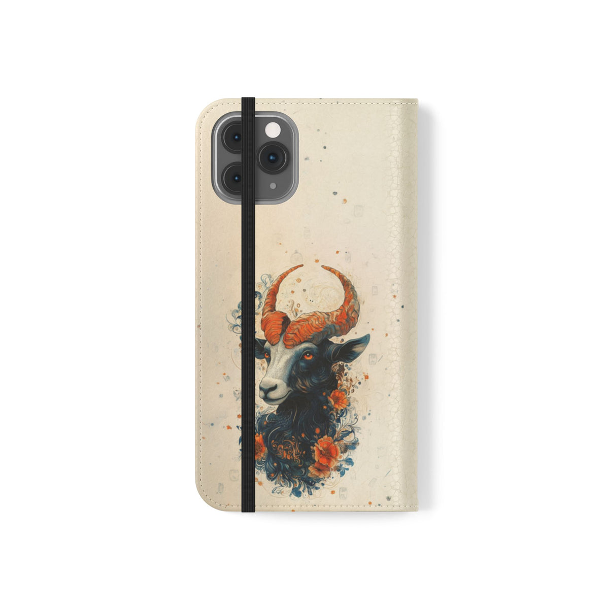 Capricorn Celestial Goat - Wallet Flip Case