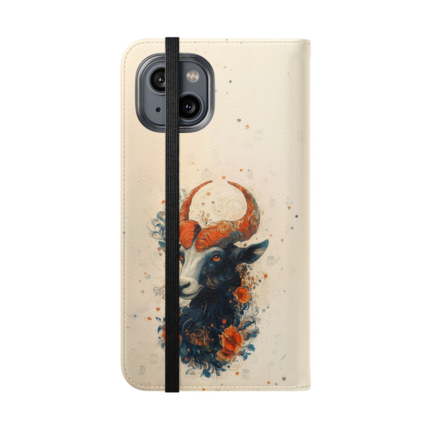 Capricorn Celestial Goat - Wallet Flip Case