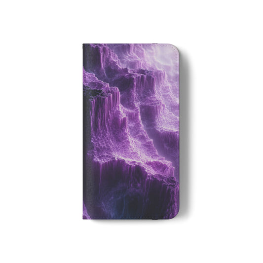 Purple Crystal Canyon - Wallet Flip Case