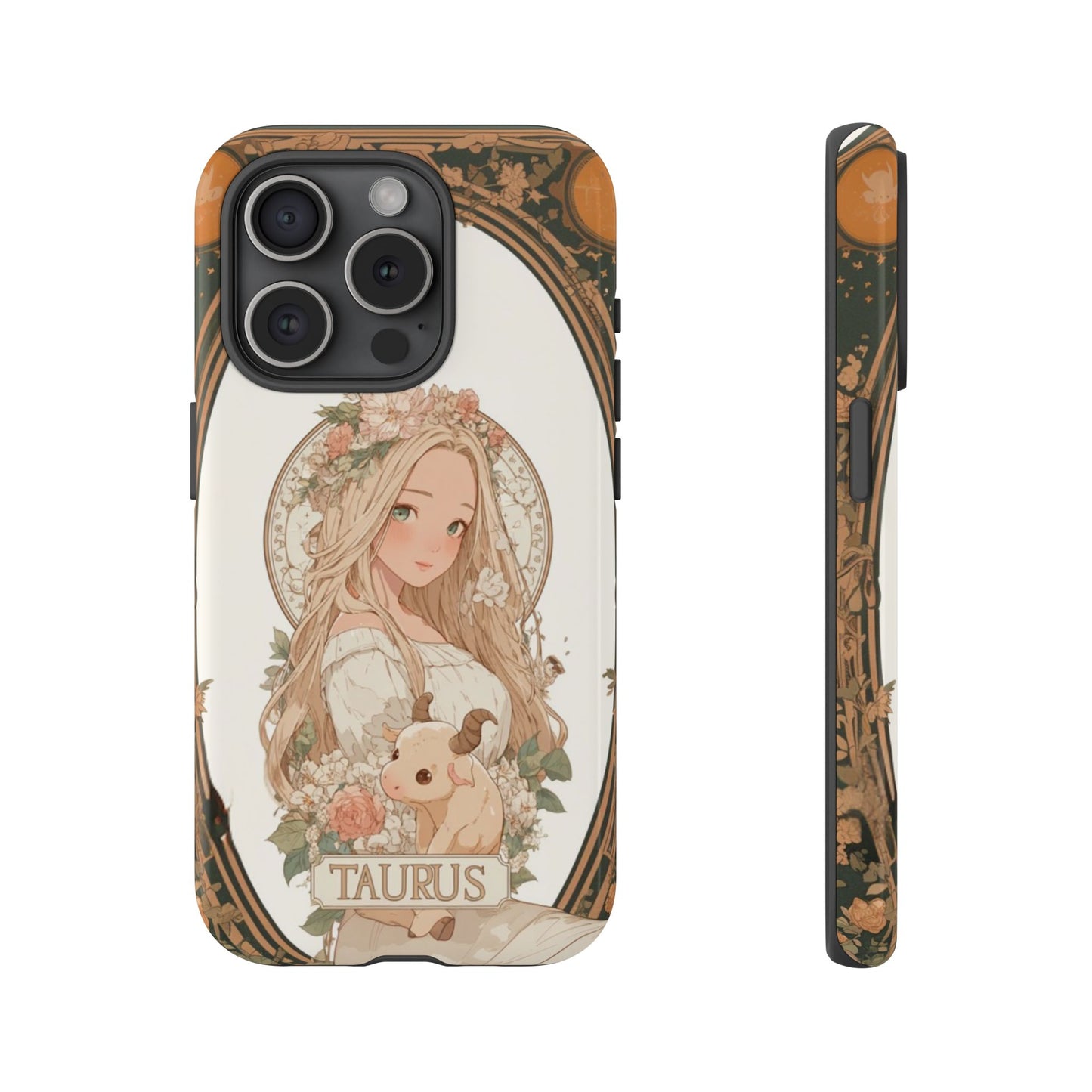 Taurus Floral Maiden - Tough iPhone Case
