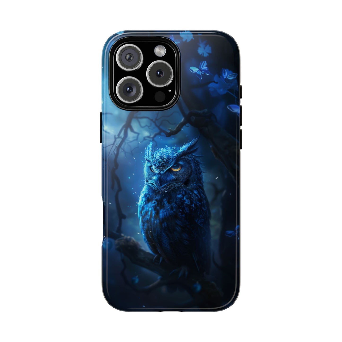 Azure Nocturne Owl – Tough iPhone Case