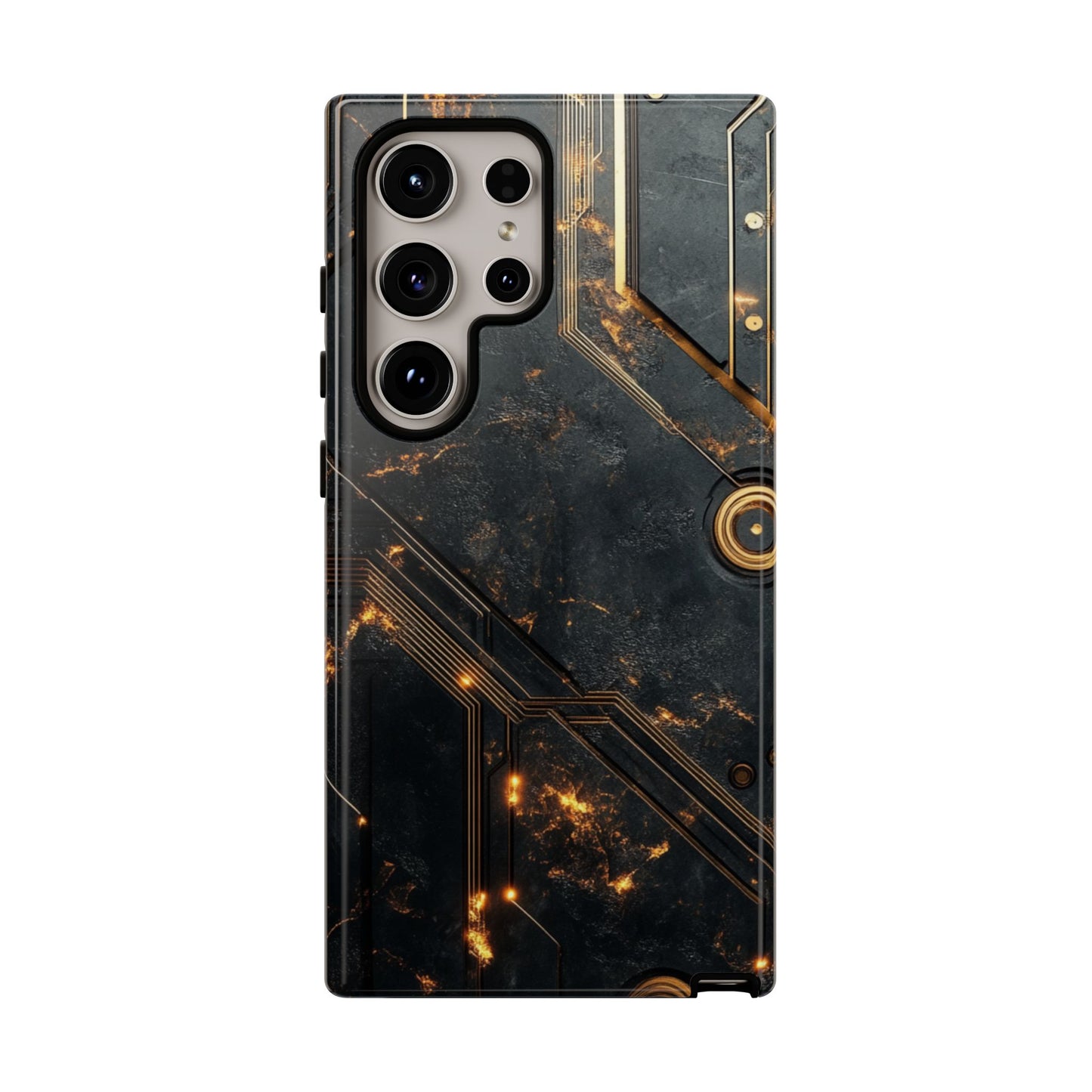 Obsidian Ember Circuit – Tough Samsung Galaxy Case