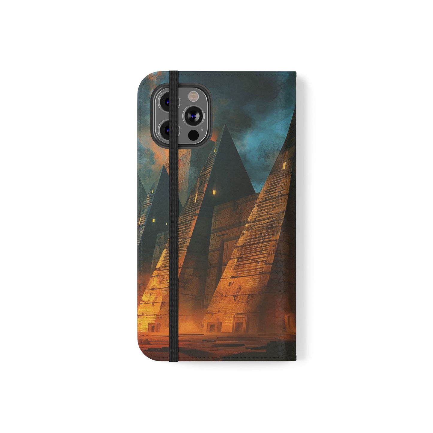 Ancient Egyptian Pyramids Sunset - Wallet Flip Case