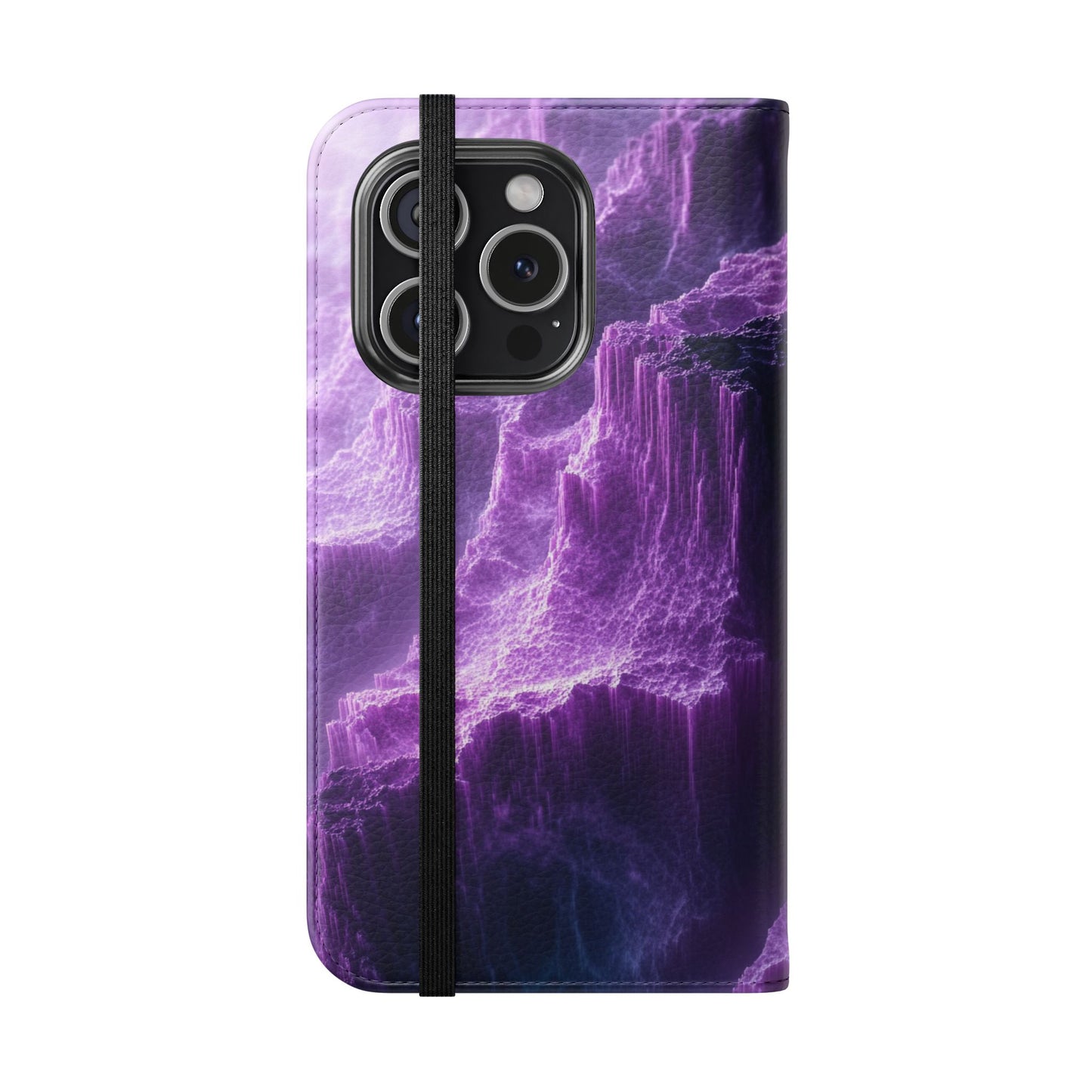 Purple Crystal Canyon - Wallet Flip Case