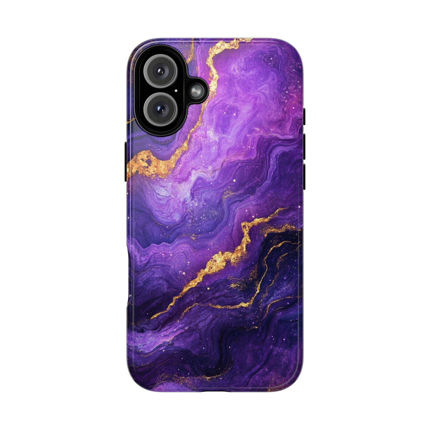 Amethyst Gold Marble – Tough iPhone Case