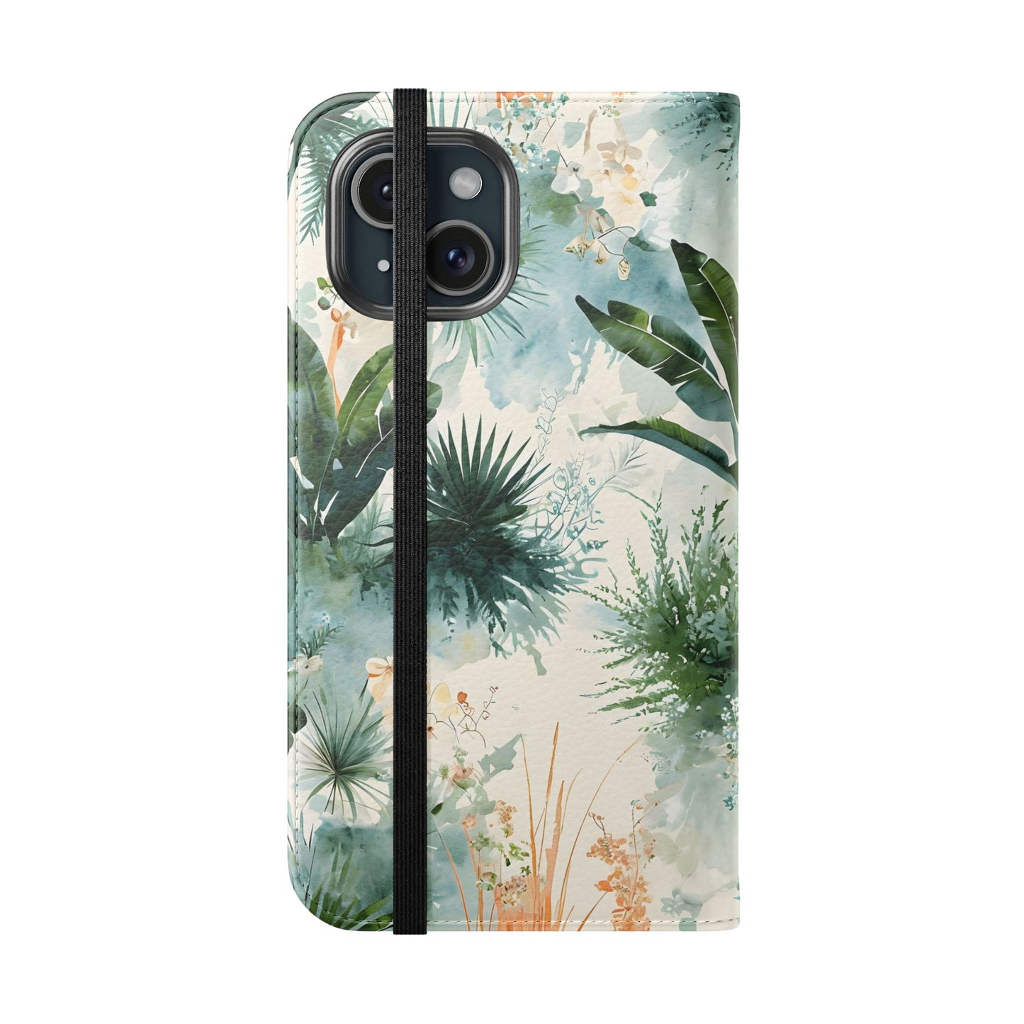 Tropical Botanical Watercolor - Wallet Flip Case