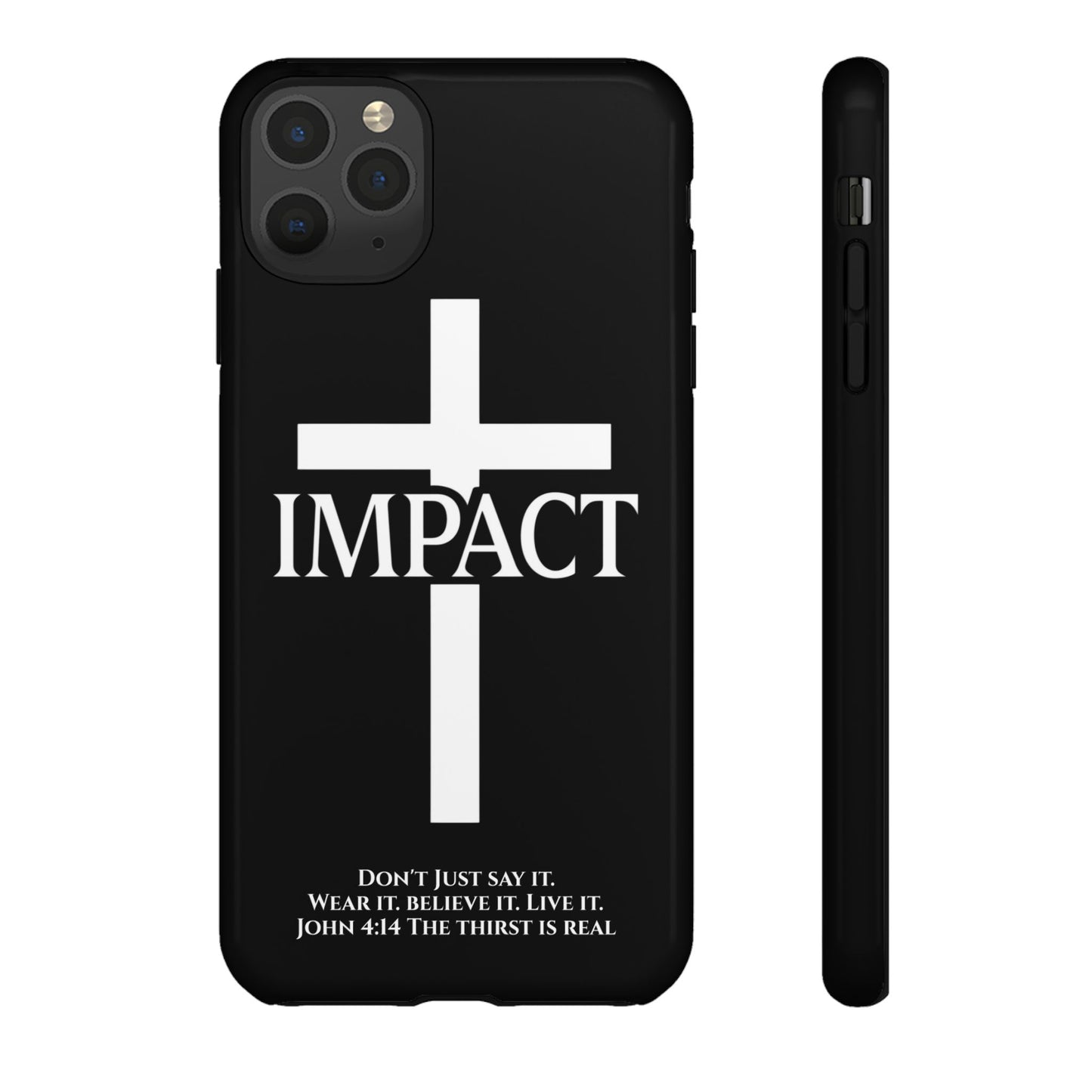 Impact Black/White - Tough iPhone Case