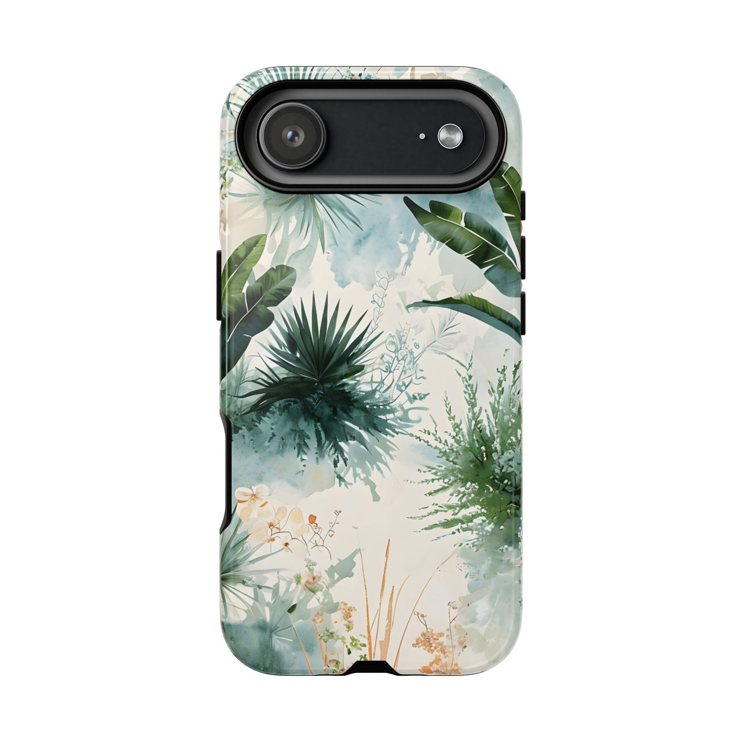 Tropical Botanical Watercolor - Tough iPhone Case