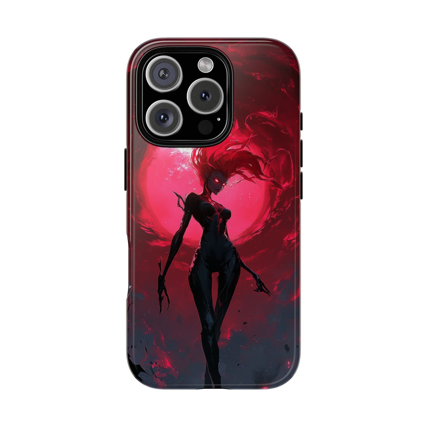 Crimson Eclipse Gothic Gaming Phone Case - iPhone, Google Pixel, Samsung Galaxy