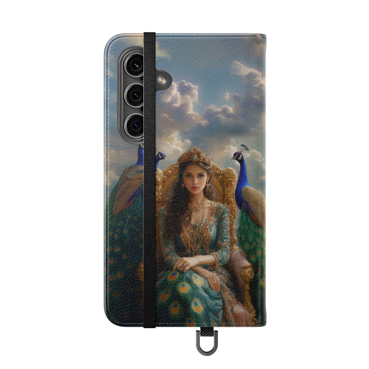 Hera Peacock Empress Golden Throne - Wallet Flip Case