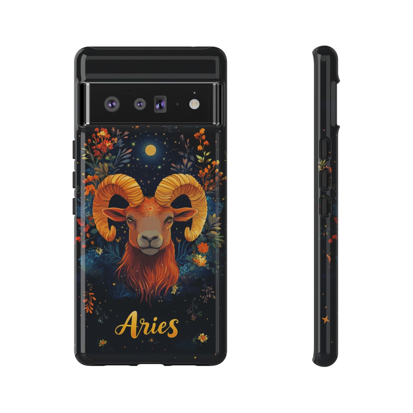Aries Celestial Bloom Phone Case – iPhone, Google Pixel, Samsung Galaxy