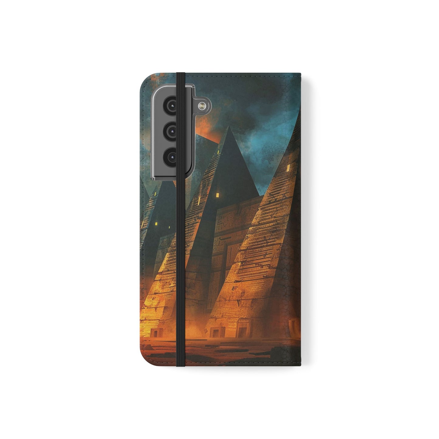 Ancient Egyptian Pyramids Sunset - Wallet Flip Case