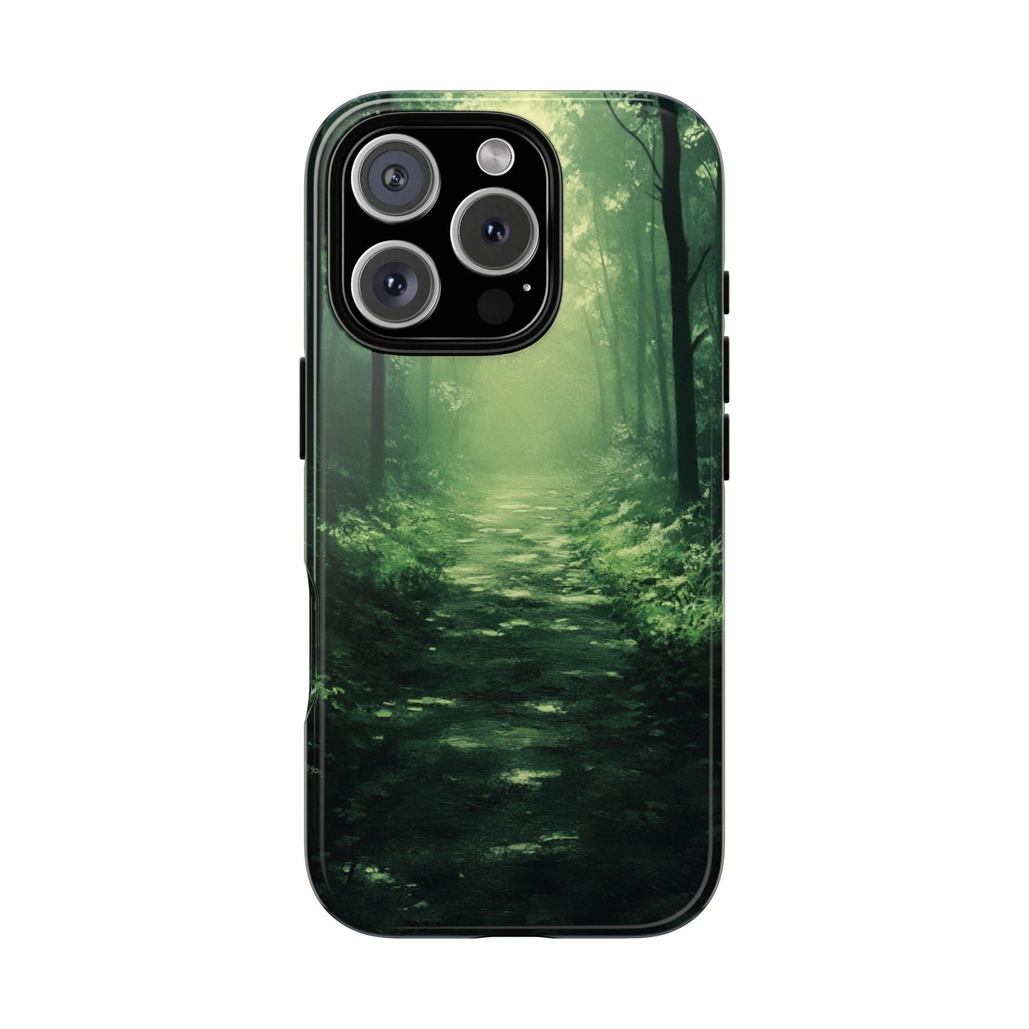 Emerald Mist Forest Path - Tough iPhone Case